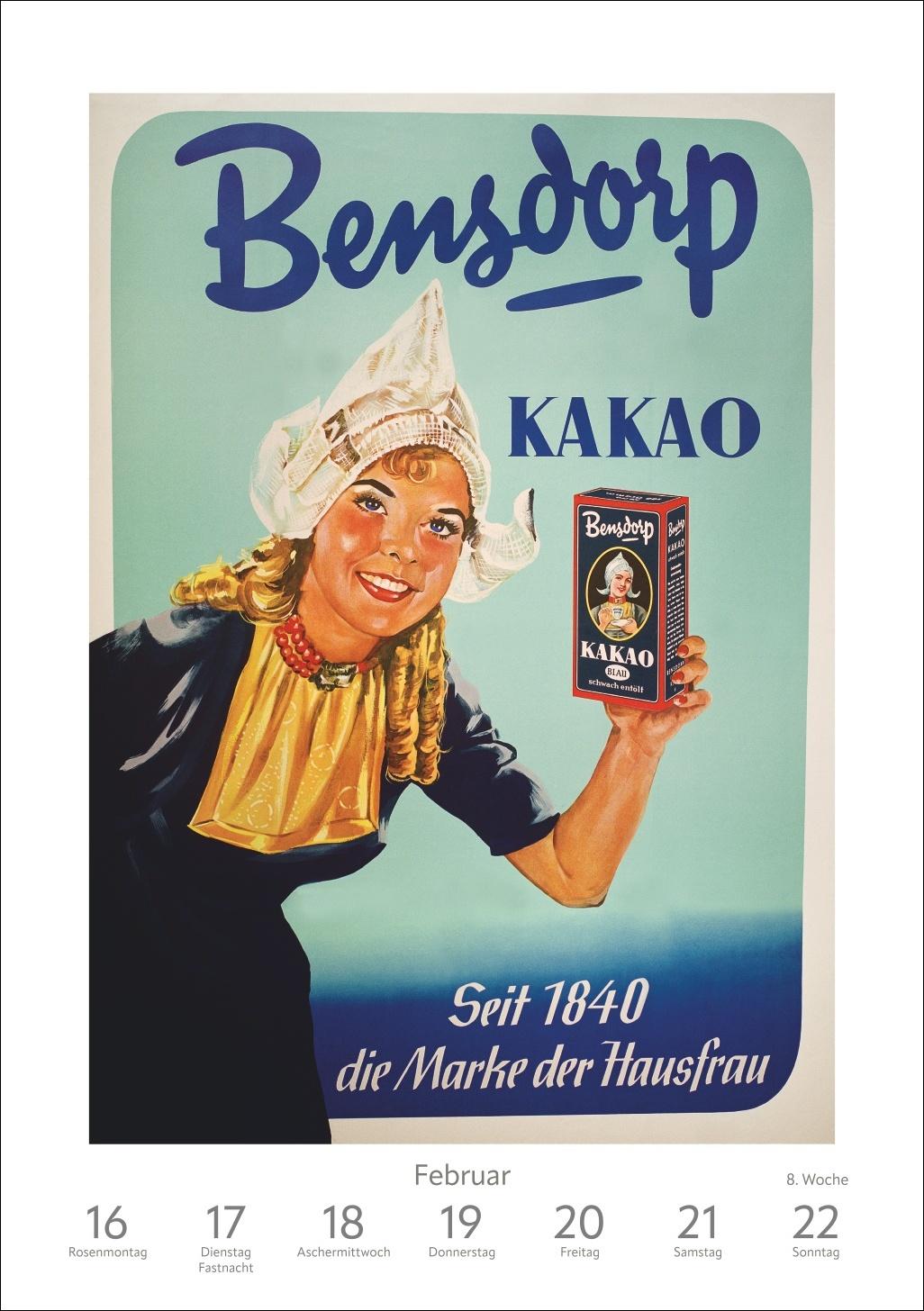 Beispielinhalt (Bild) Alles Reklame! Wochen-Kulturkalender 2026 - 53 nostalgische Werbeplakate