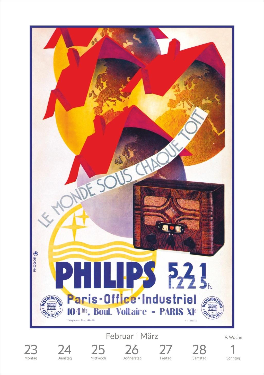 Beispielinhalt (Bild) Alles Reklame! Wochen-Kulturkalender 2026 - 53 nostalgische Werbeplakate
