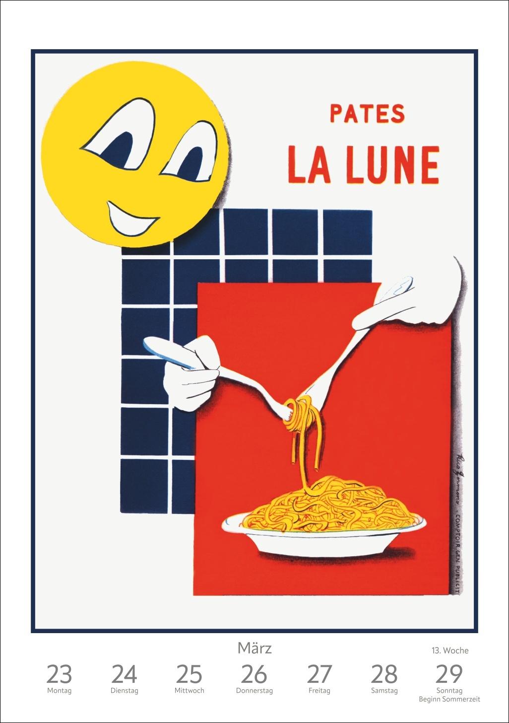 Beispielinhalt (Bild) Alles Reklame! Wochen-Kulturkalender 2026 - 53 nostalgische Werbeplakate