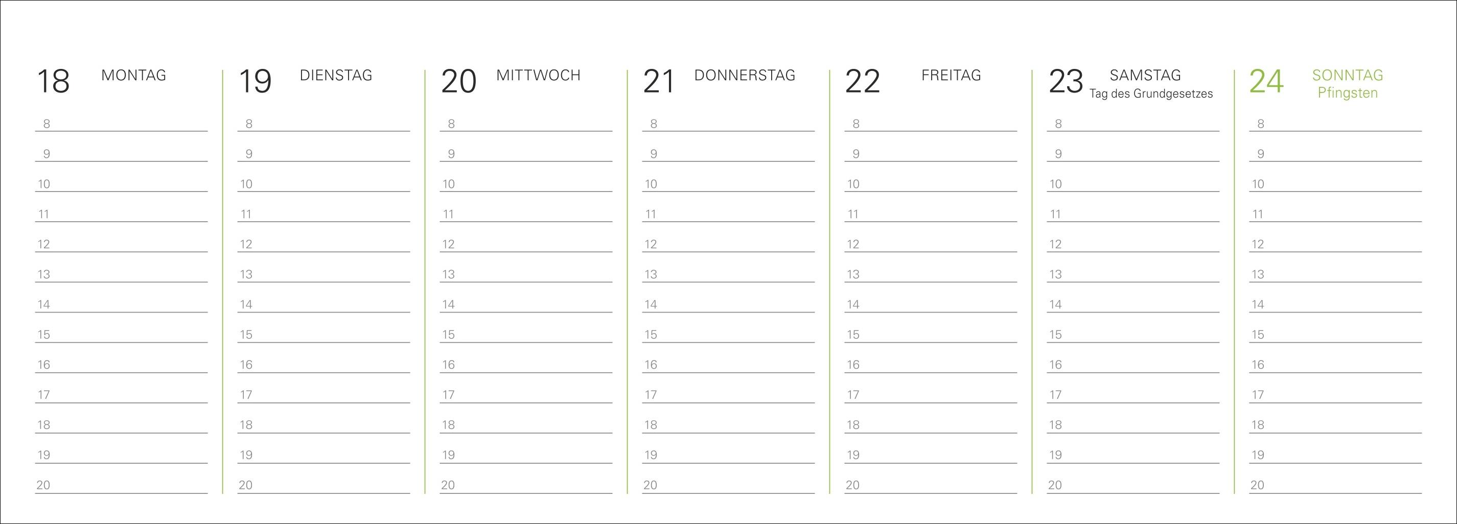 Beispielinhalt (Bild) Die Welt der Gärten Premium-Tischplaner 2026 - Wochenkalender mit 53 Fotografien
