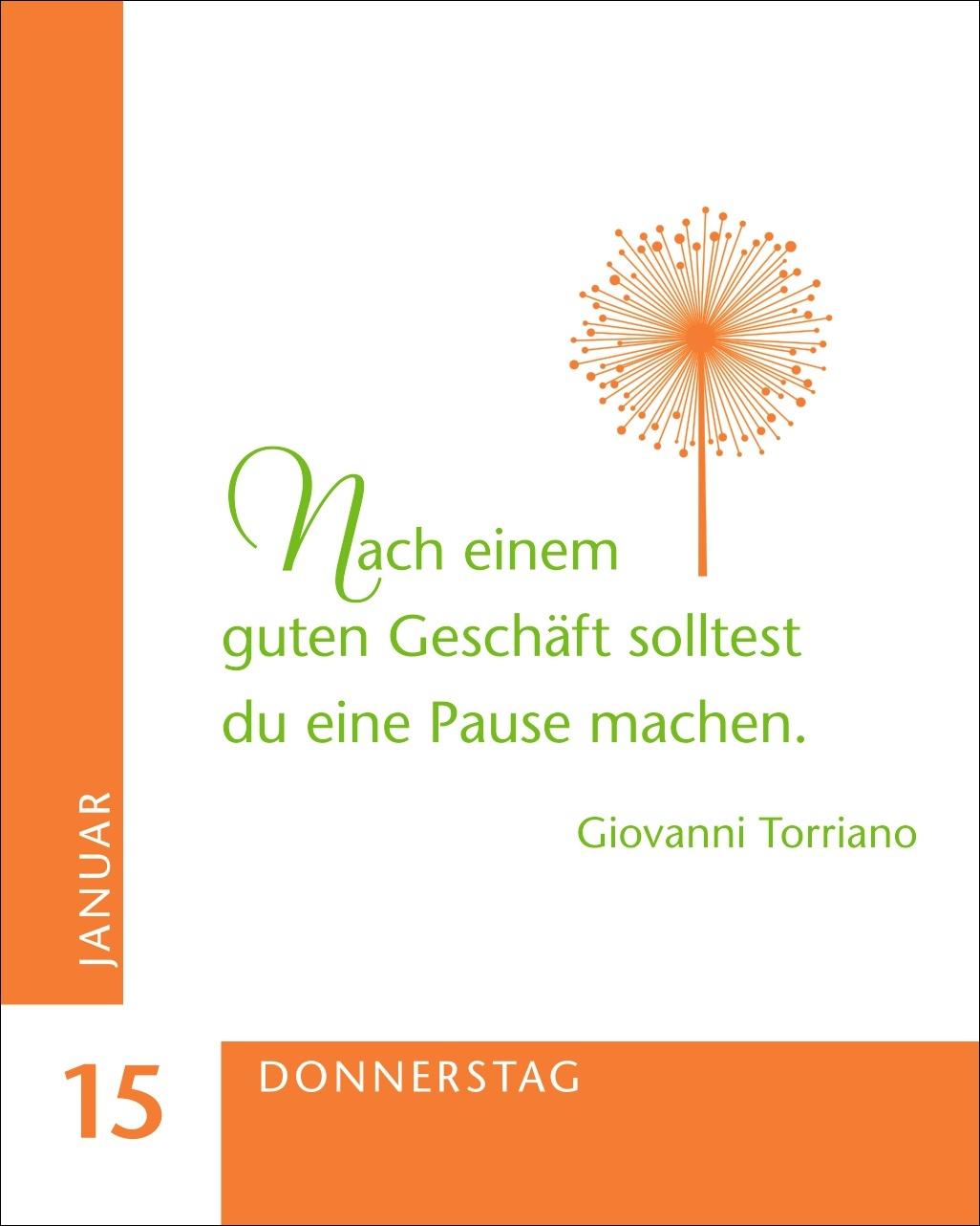 Beispielinhalt (Bild) Ein Jahr der Gelassenheit Mini-Geschenkkalender 2026