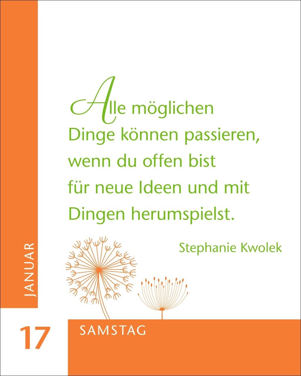 Beispielinhalt (Bild) Ein Jahr der Gelassenheit Mini-Geschenkkalender 2026