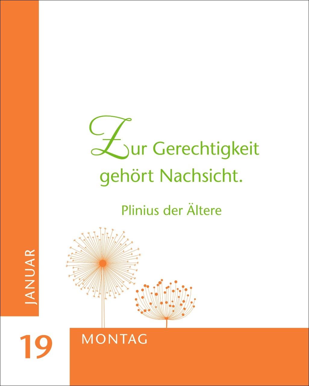 Beispielinhalt (Bild) Ein Jahr der Gelassenheit Mini-Geschenkkalender 2026