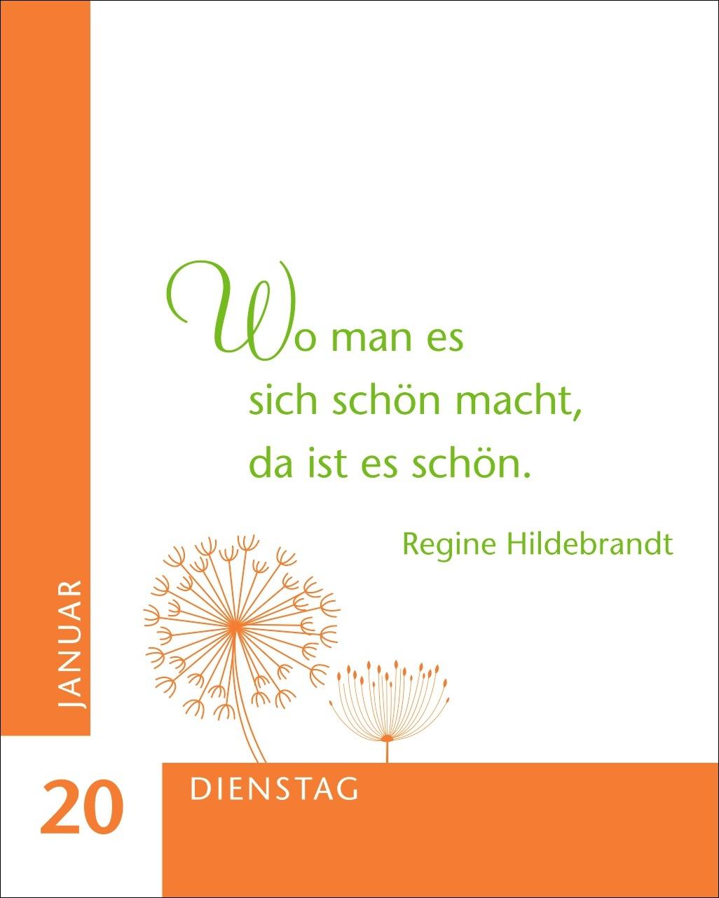 Beispielinhalt (Bild) Ein Jahr der Gelassenheit Mini-Geschenkkalender 2026