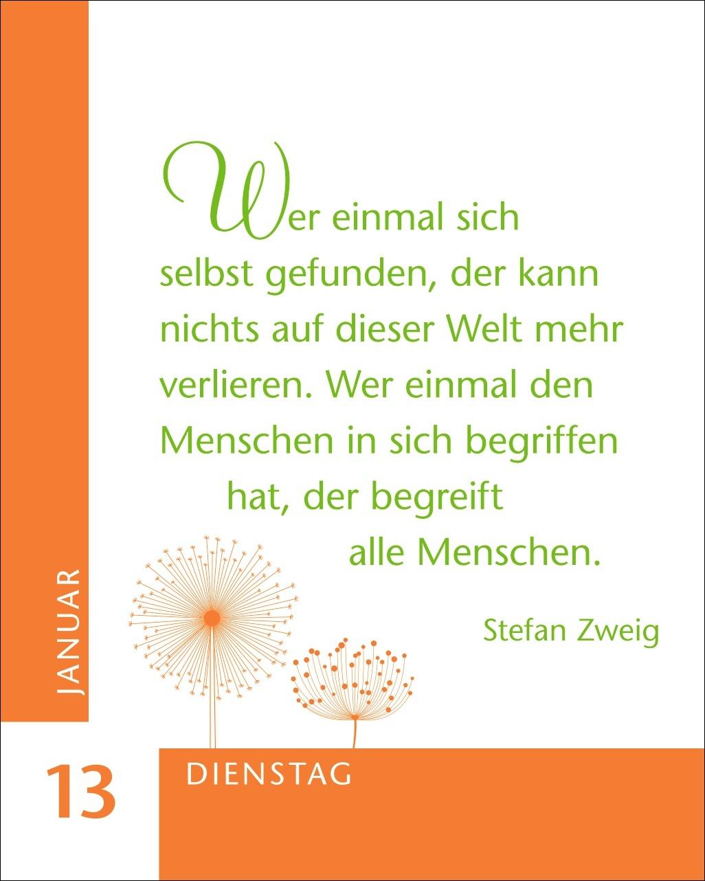 Beispielinhalt (Bild) Ein Jahr der Gelassenheit Mini-Geschenkkalender 2026