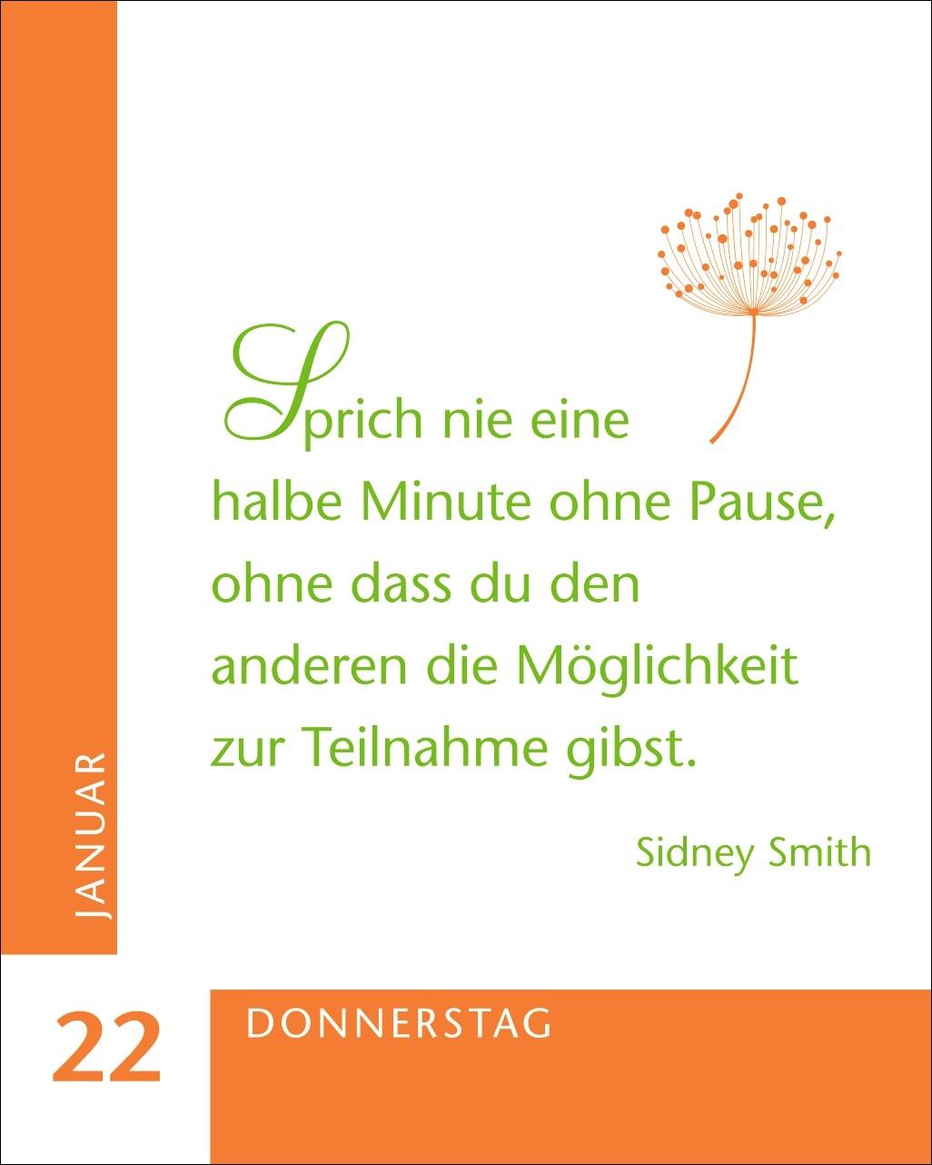 Beispielinhalt (Bild) Ein Jahr der Gelassenheit Mini-Geschenkkalender 2026