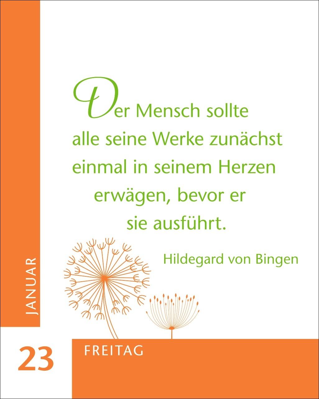 Beispielinhalt (Bild) Ein Jahr der Gelassenheit Mini-Geschenkkalender 2026