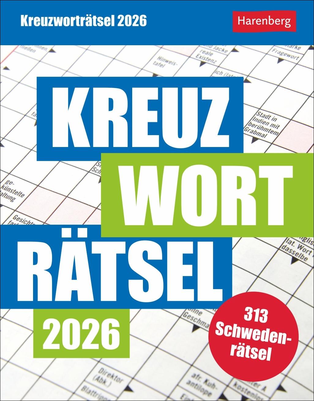 Vorderes Coverbild Kreuzworträtsel Tagesabreißkalender 2026