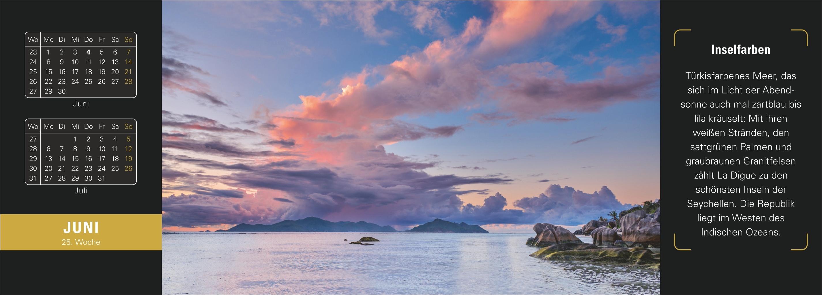 Beispielinhalt (Bild) Eine Reise um die Welt Premium-Tischplaner 2026 - Wochenkalender mit 53 Fotografien