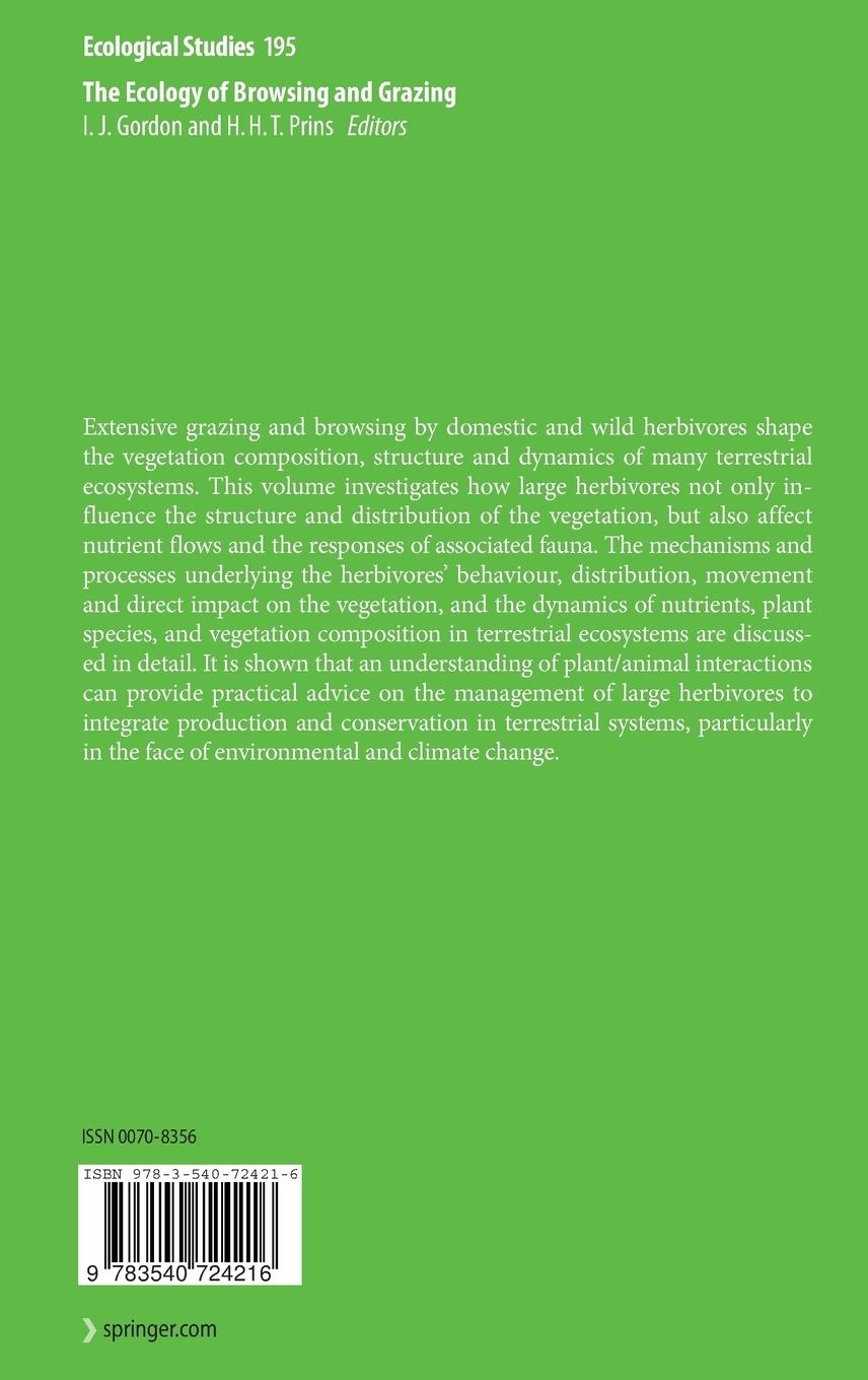Rückseitencover The Ecology of Browsing and Grazing