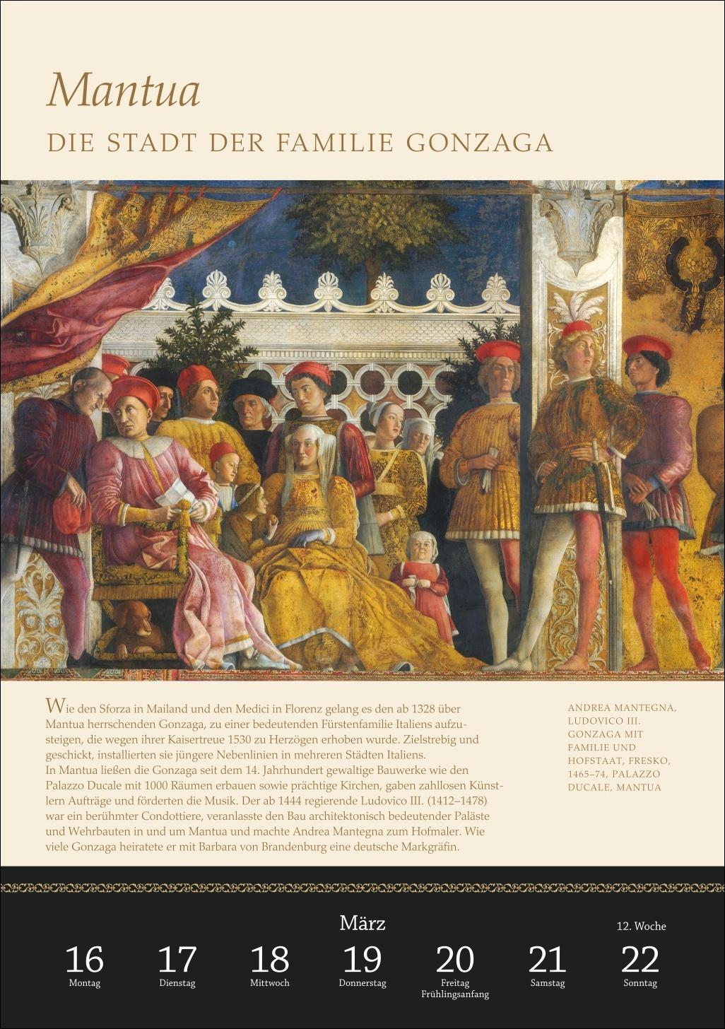 Beispielinhalt (Bild) SPIEGEL GESCHICHTE Die Renaissance Wochenkalender 2026 - Geburt der Neuzeit