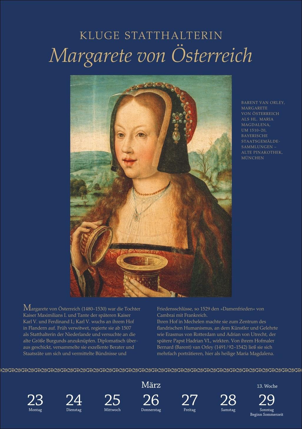 Beispielinhalt (Bild) SPIEGEL GESCHICHTE Die Renaissance Wochenkalender 2026 - Geburt der Neuzeit