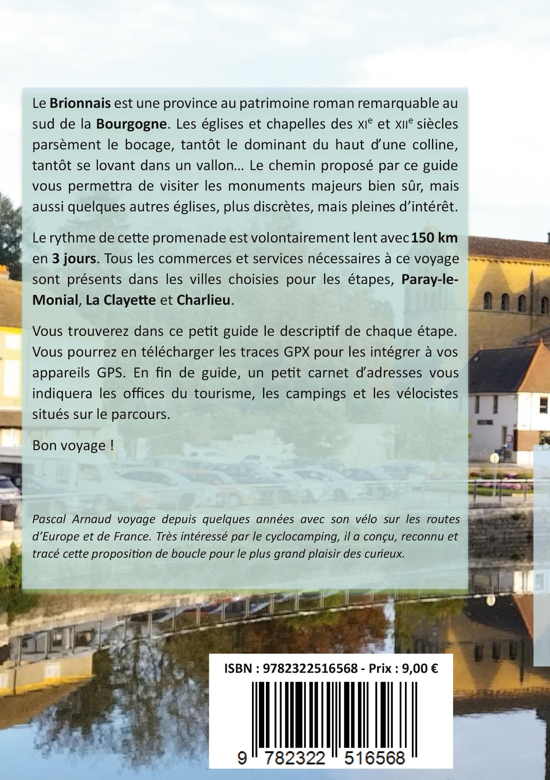 Rückseitencover Les Chemins du roman en Brionnais à vélo