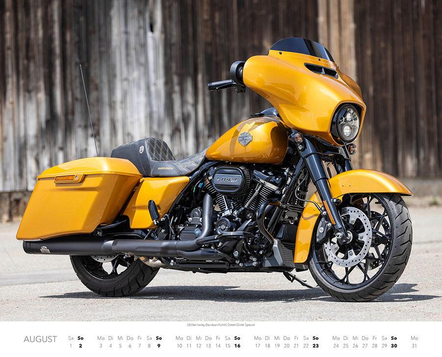 Beispielinhalt (Bild) Best of Harley Davidson Kalender 2026 Premium XXL