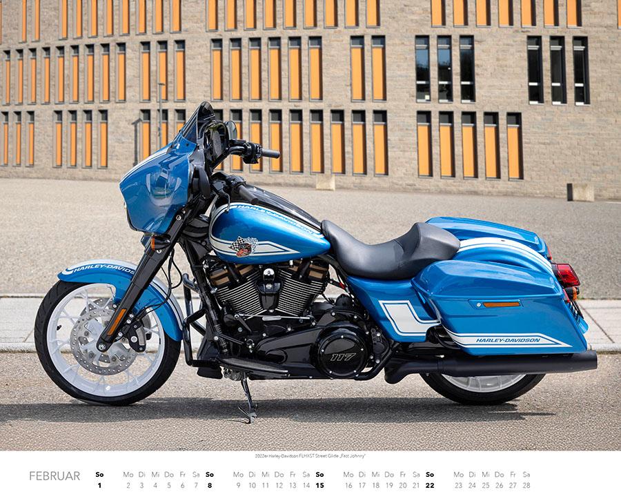 Beispielinhalt (Bild) Best of Harley Davidson Kalender 2026 Premium XXL