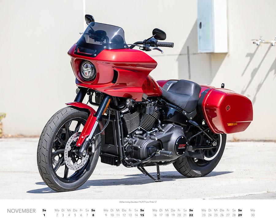 Beispielinhalt (Bild) Best of Harley Davidson Kalender 2026 Premium XXL