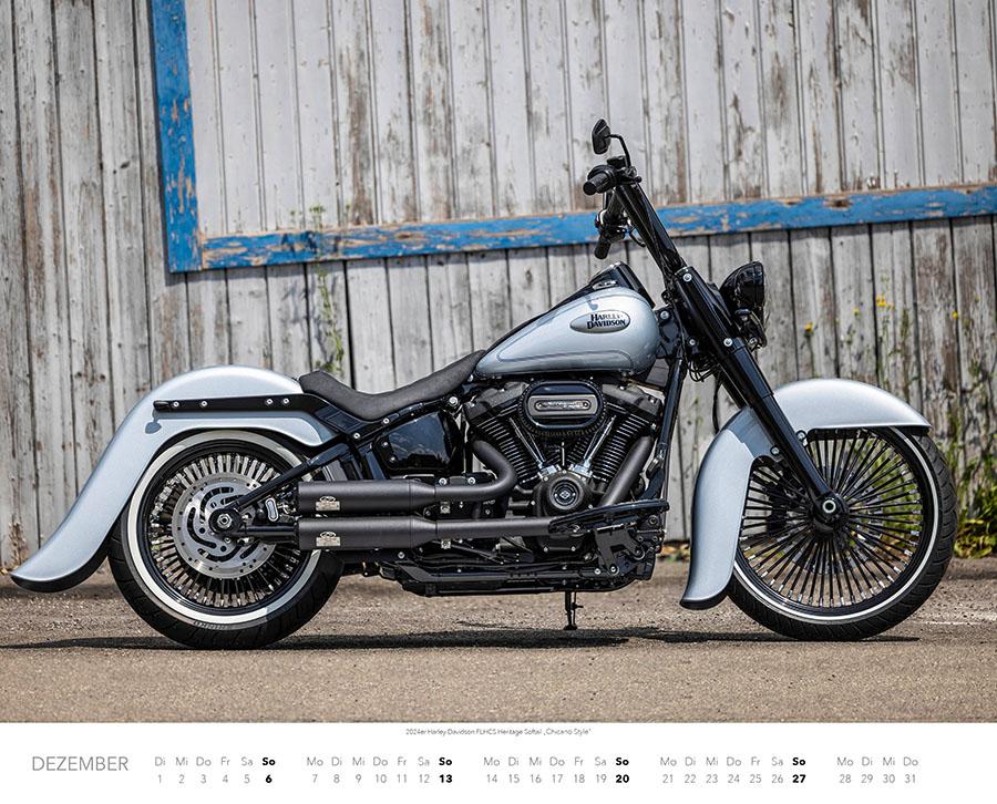 Beispielinhalt (Bild) Best of Harley Davidson Kalender 2026 Premium XXL