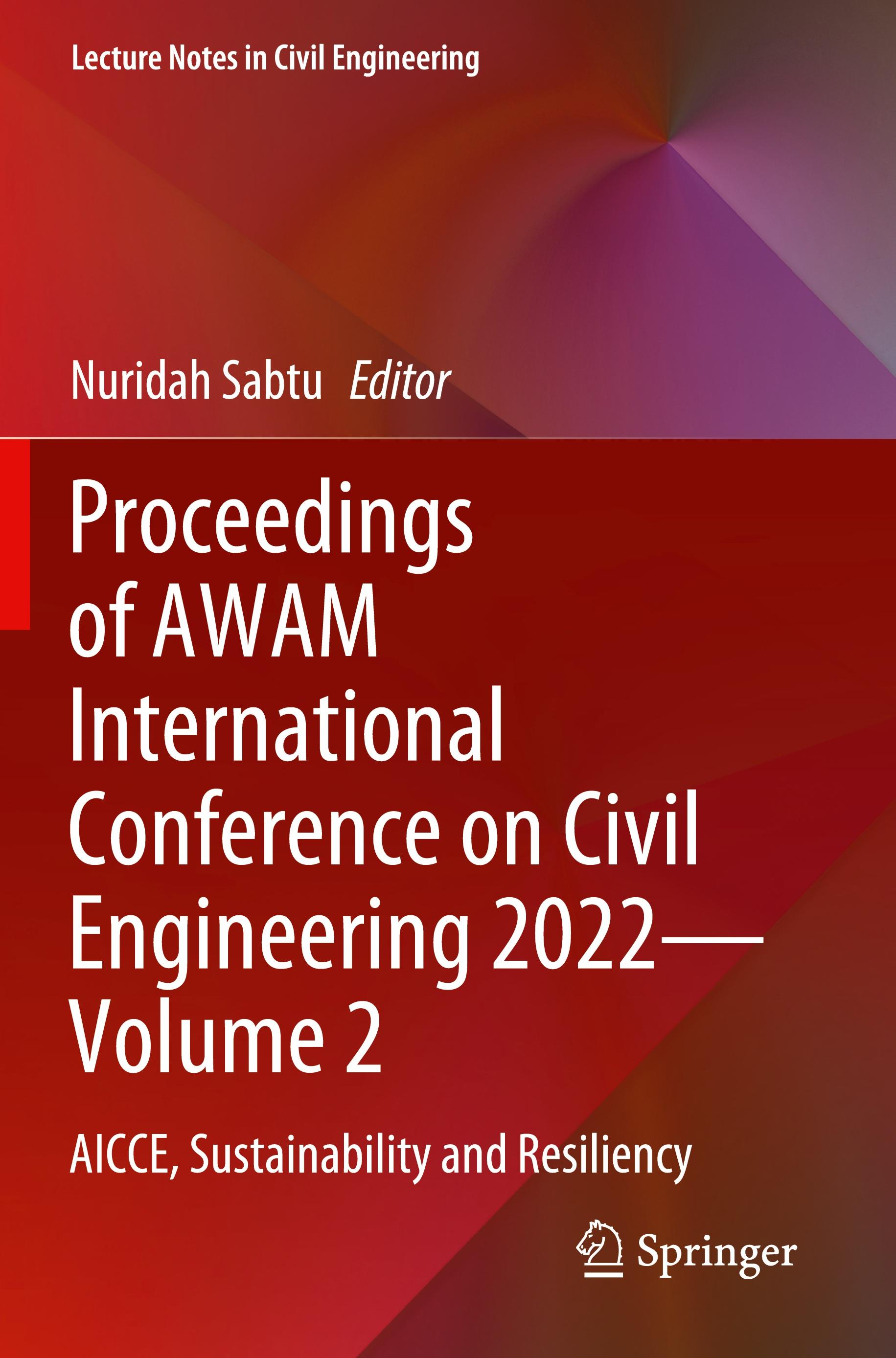 Vorderes Coverbild Proceedings of AWAM International Conference on Civil Engineering 2022-Volume 2