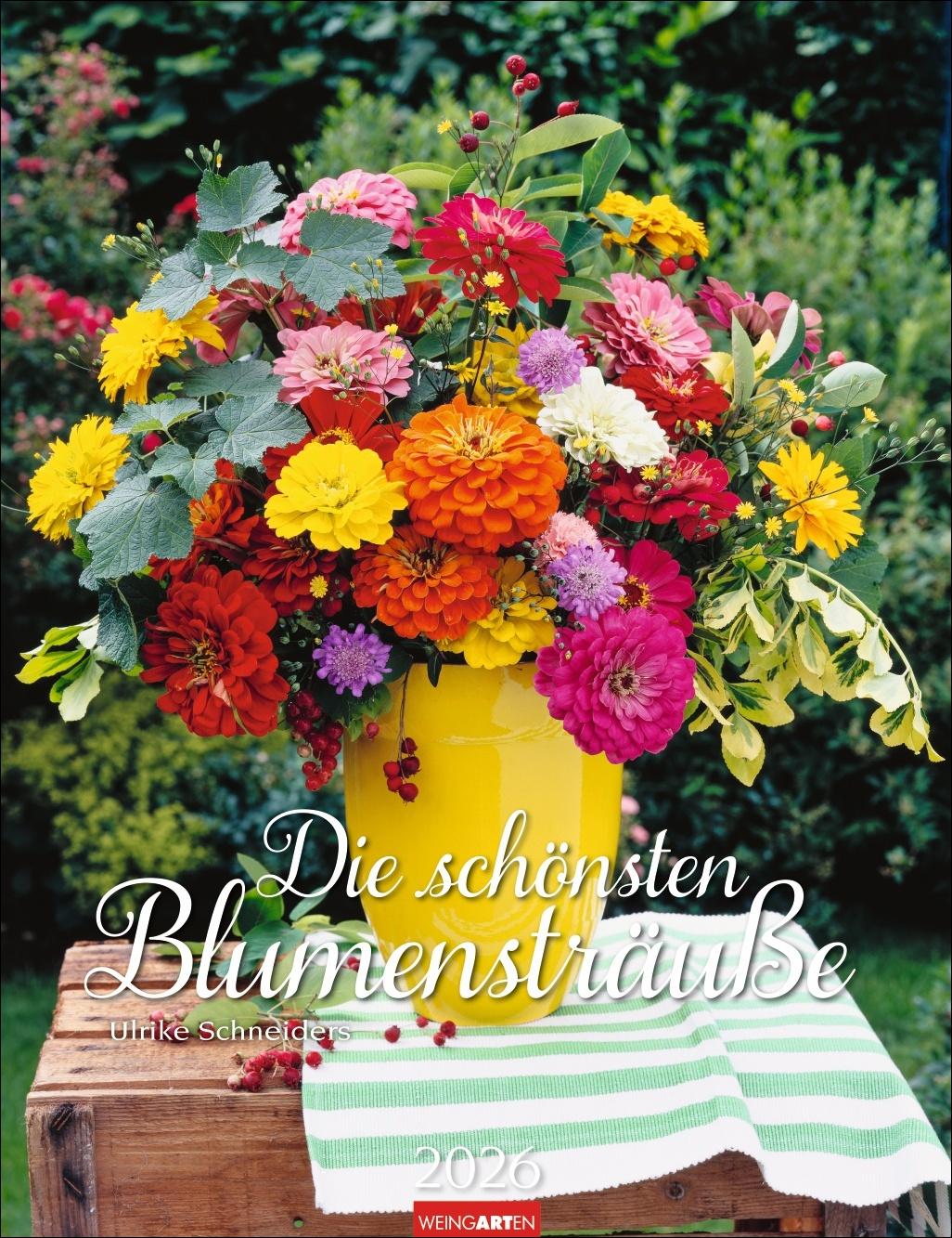 Vorderes Coverbild Die schönsten Blumensträuße Kalender 2026