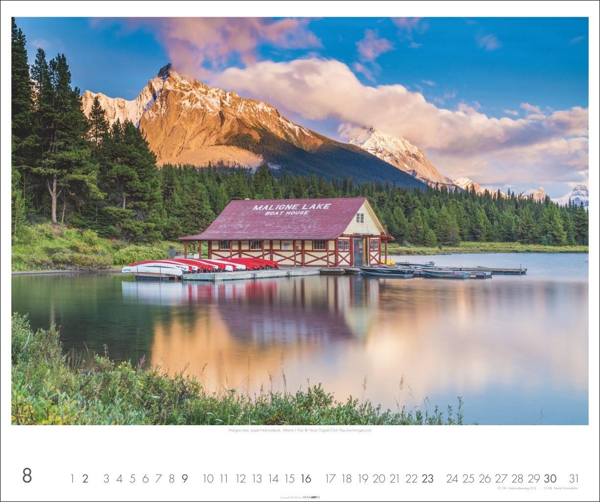 Beispielinhalt (Bild) Kanada Kalender 2026 - Der Ruf der Wildnis