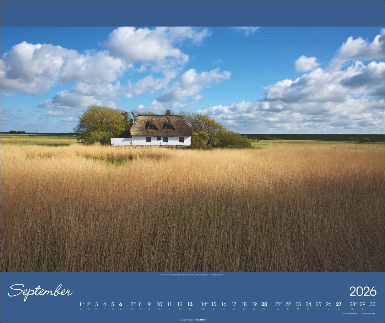 Beispielinhalt (Bild) Nordsee Kalender 2026