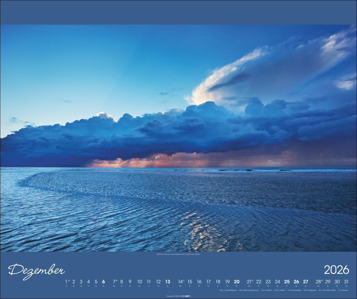 Beispielinhalt (Bild) Nordsee Kalender 2026