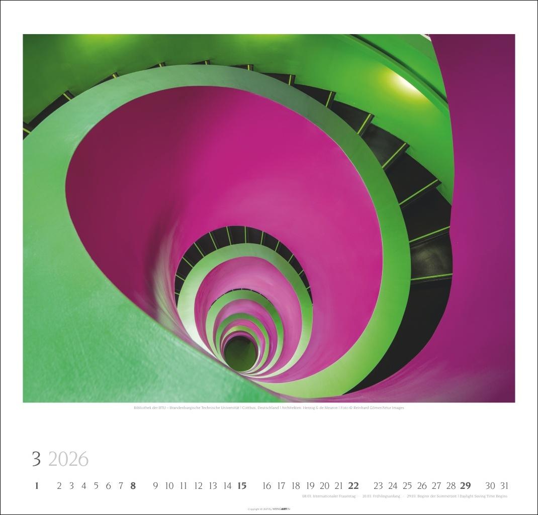 Beispielinhalt (Bild) Moderne Architektur Kalender 2026