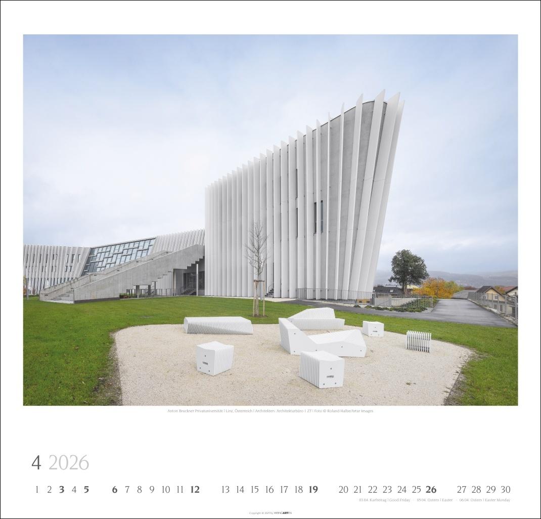 Beispielinhalt (Bild) Moderne Architektur Kalender 2026