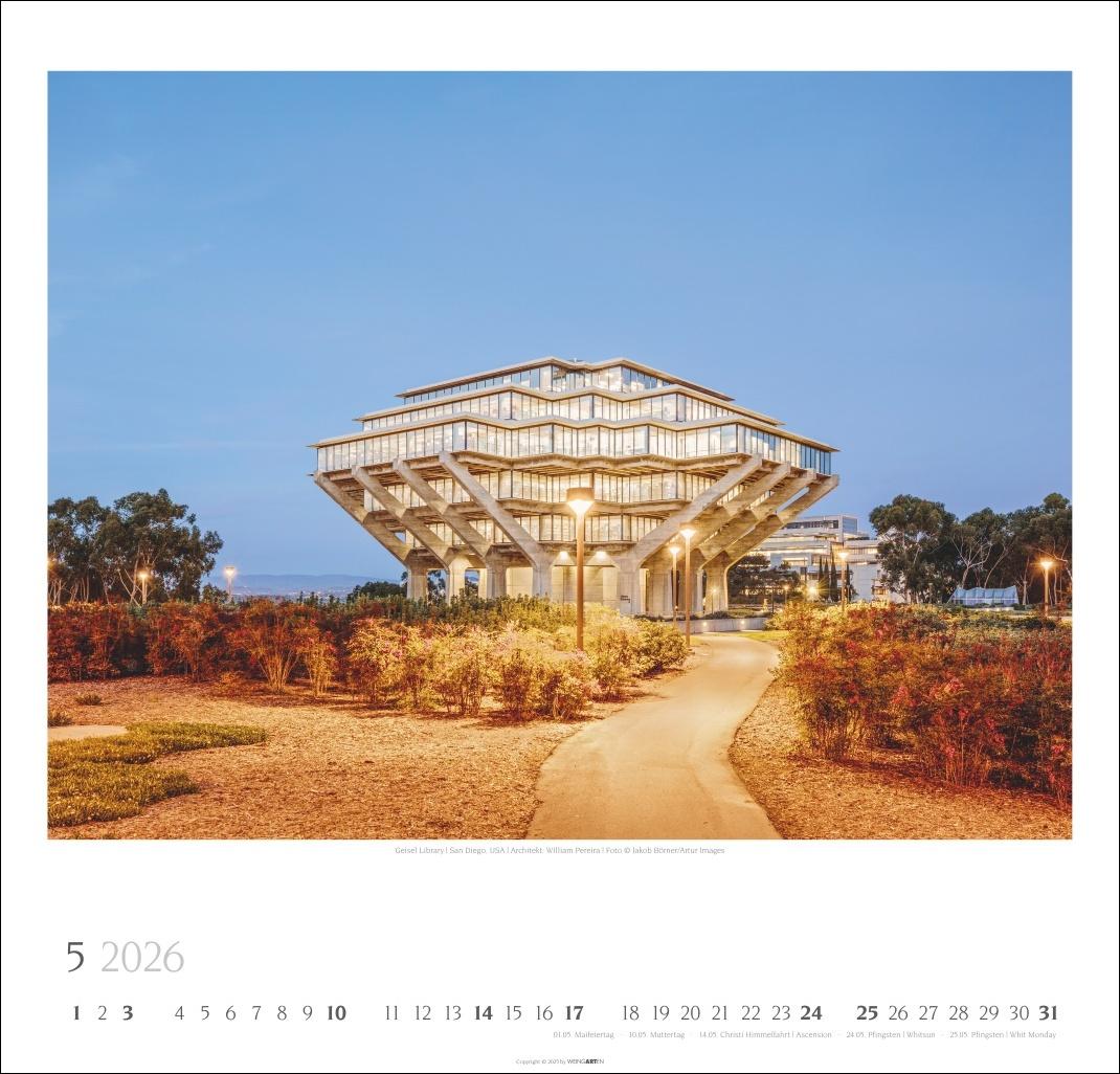 Beispielinhalt (Bild) Moderne Architektur Kalender 2026