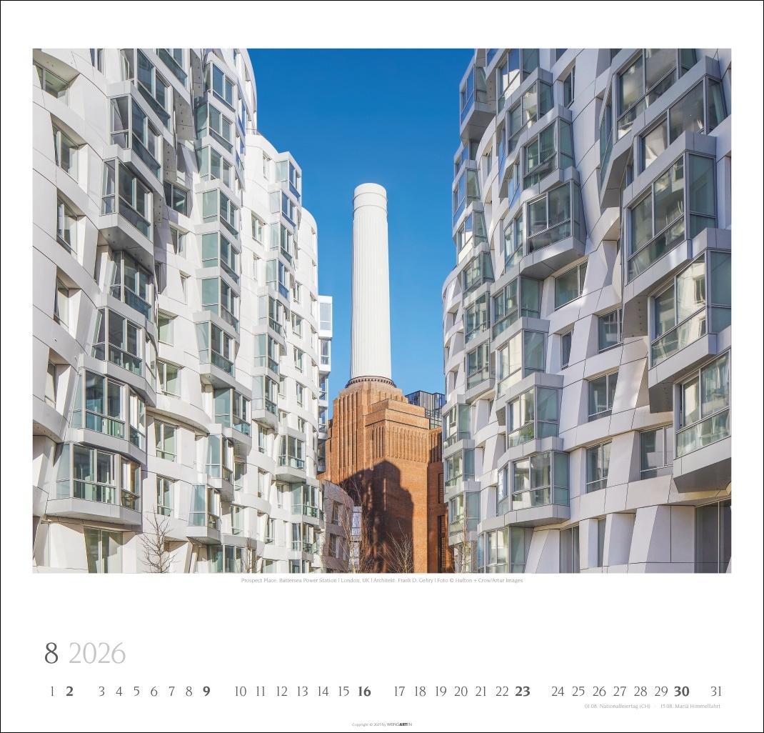 Beispielinhalt (Bild) Moderne Architektur Kalender 2026