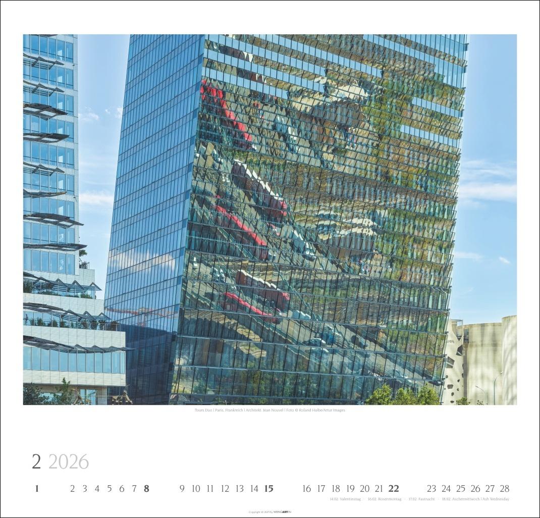 Beispielinhalt (Bild) Moderne Architektur Kalender 2026