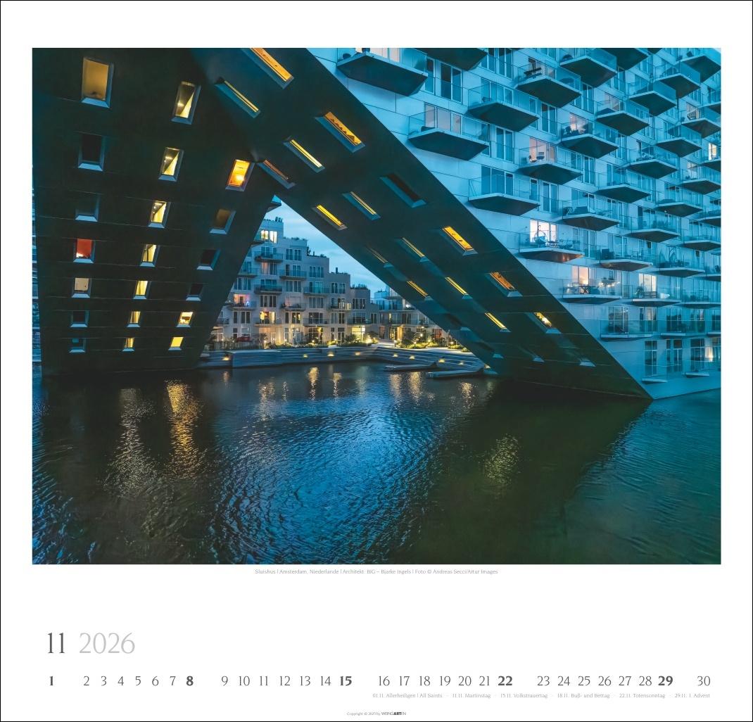 Beispielinhalt (Bild) Moderne Architektur Kalender 2026