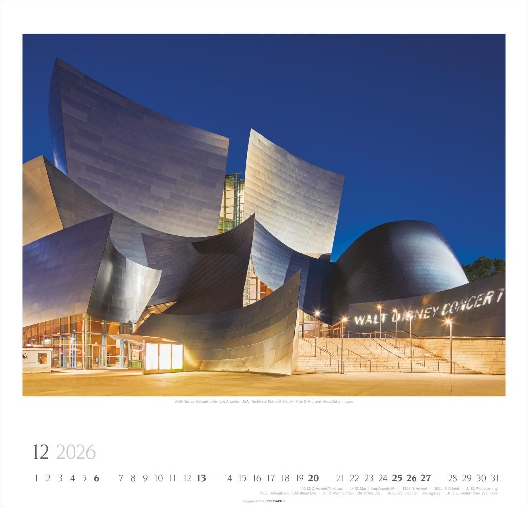 Beispielinhalt (Bild) Moderne Architektur Kalender 2026