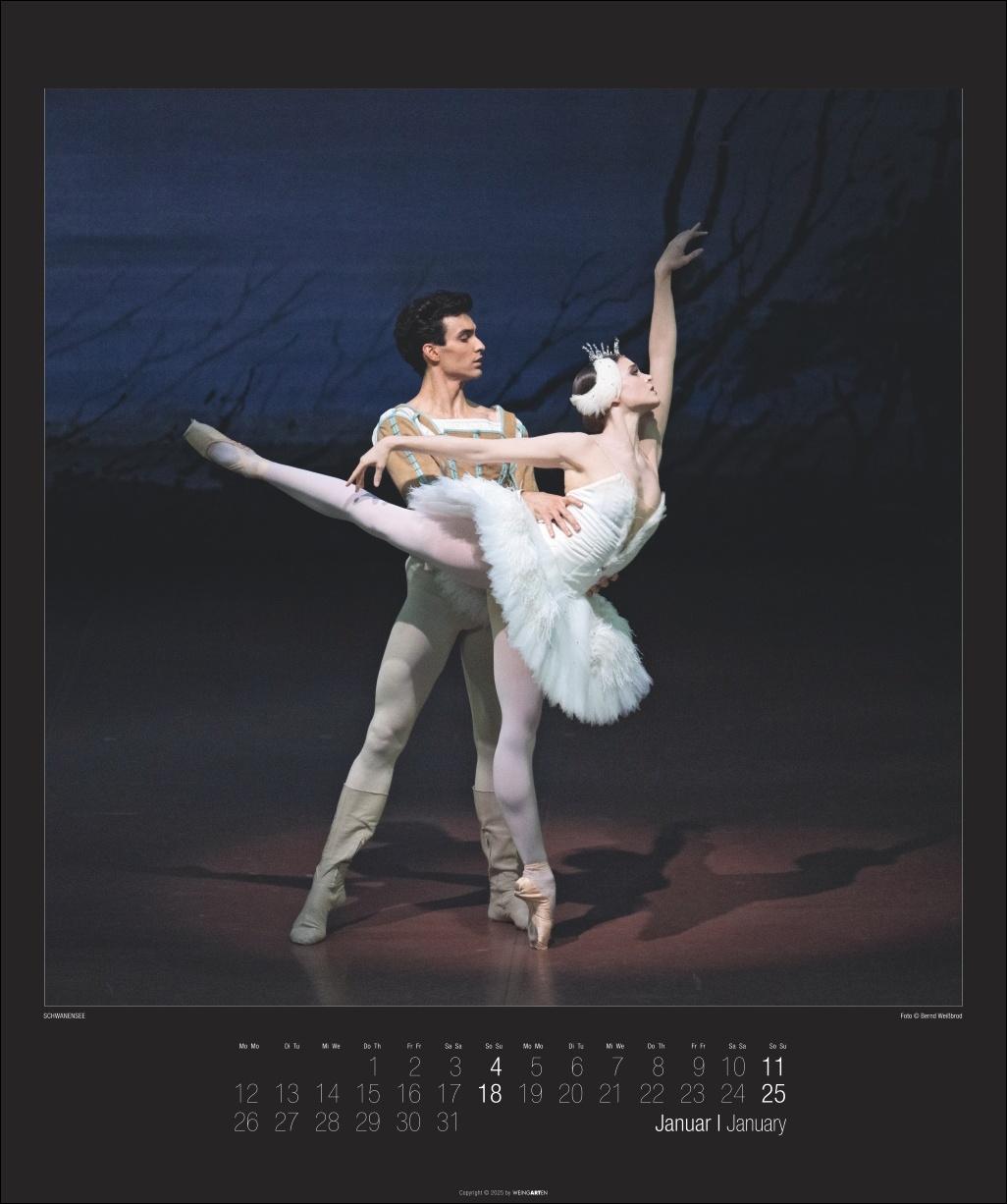 Beispielinhalt (Bild) Stuttgarter Ballett Kalender 2026