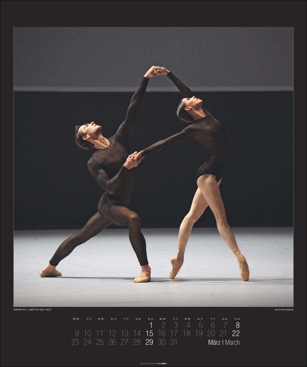 Beispielinhalt (Bild) Stuttgarter Ballett Kalender 2026