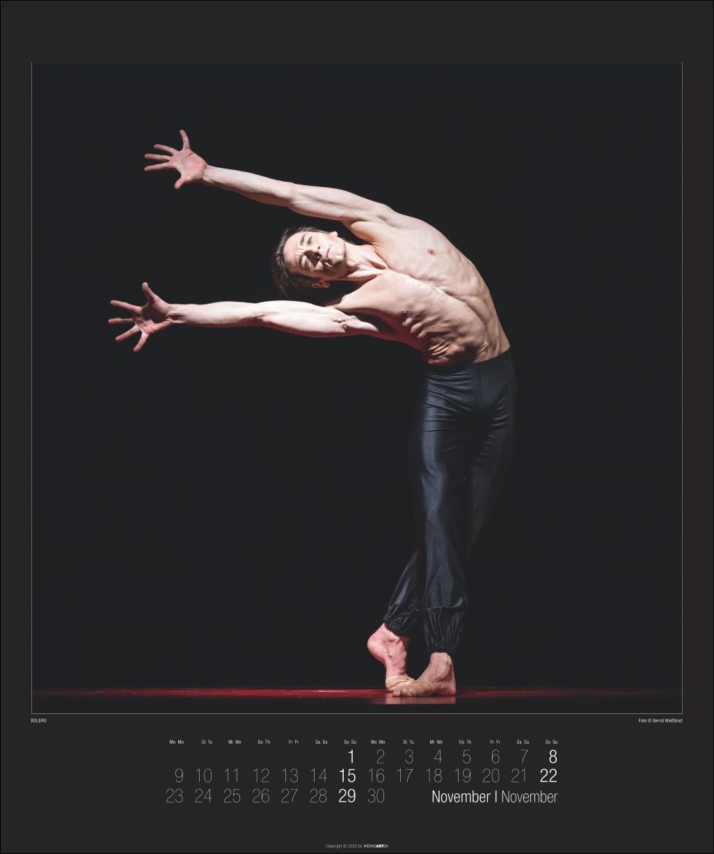 Beispielinhalt (Bild) Stuttgarter Ballett Kalender 2026