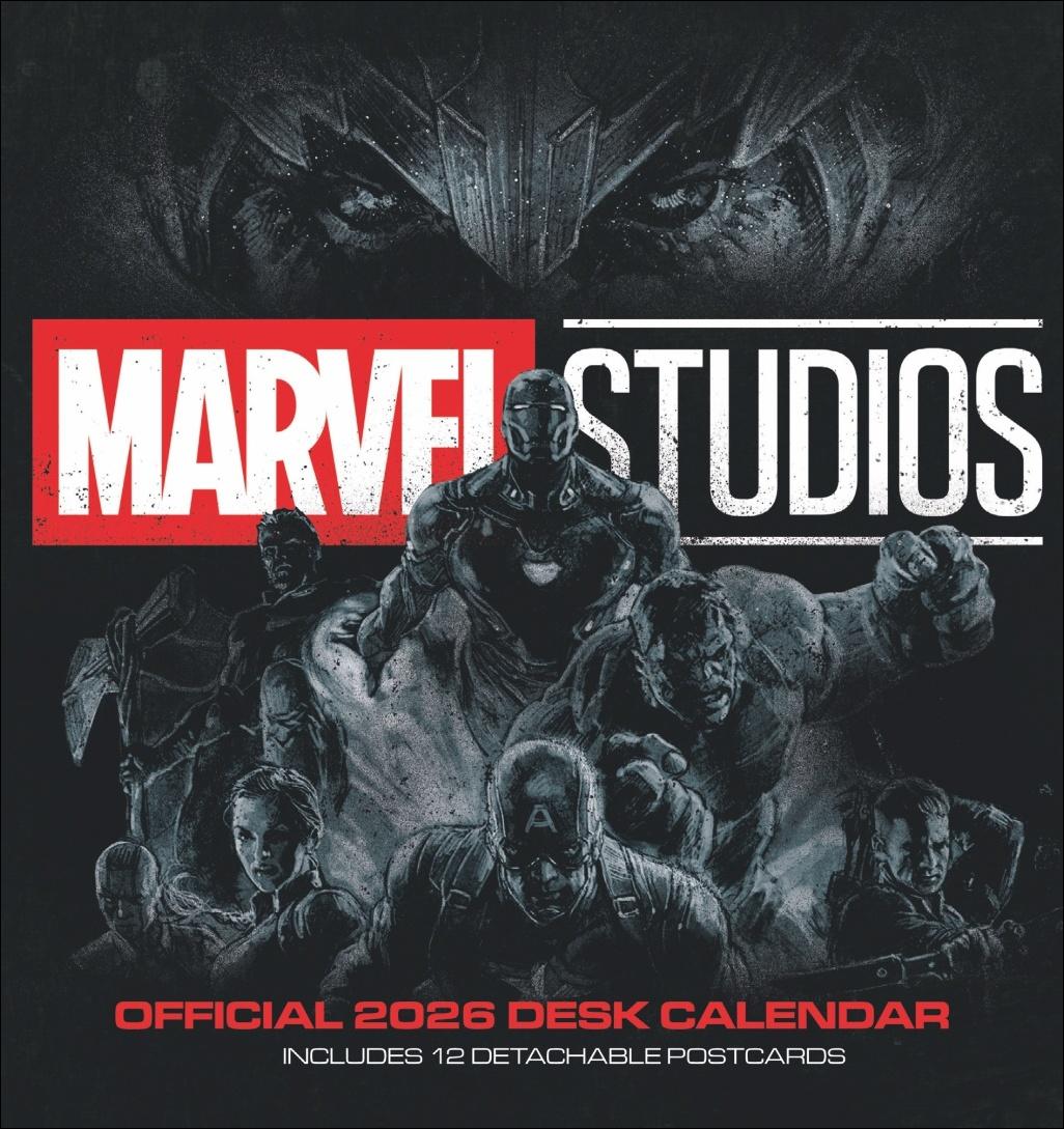 Vorderes Coverbild Marvel Postkartenkalender 2026
