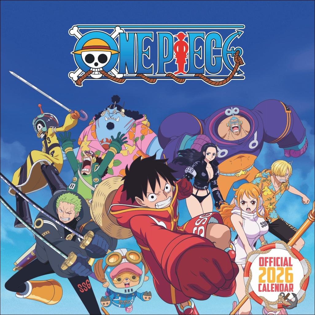 Vorderes Coverbild One Piece Broschurkalender 2026