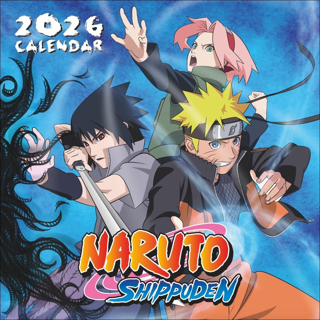 Vorderes Coverbild Naruto Broschurkalender 2026