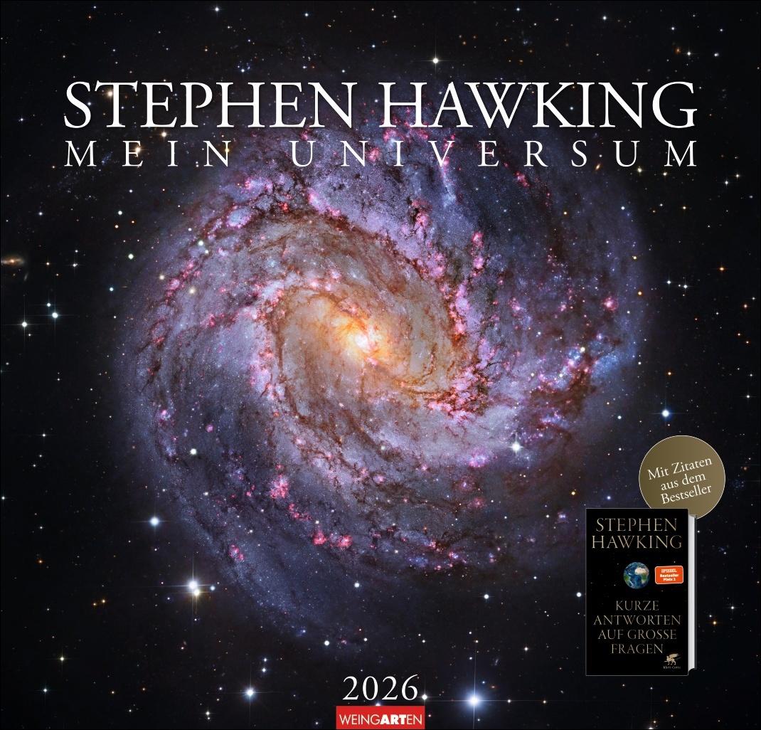 Vorderes Coverbild Stephen Hawking Kalender 2026