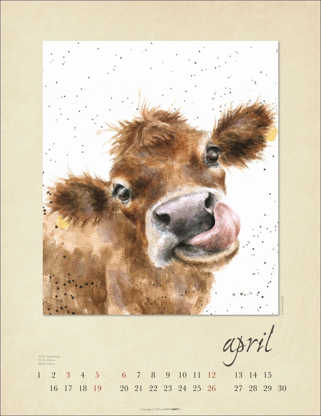 Beispielinhalt (Bild) Country Life Kalender 2026
