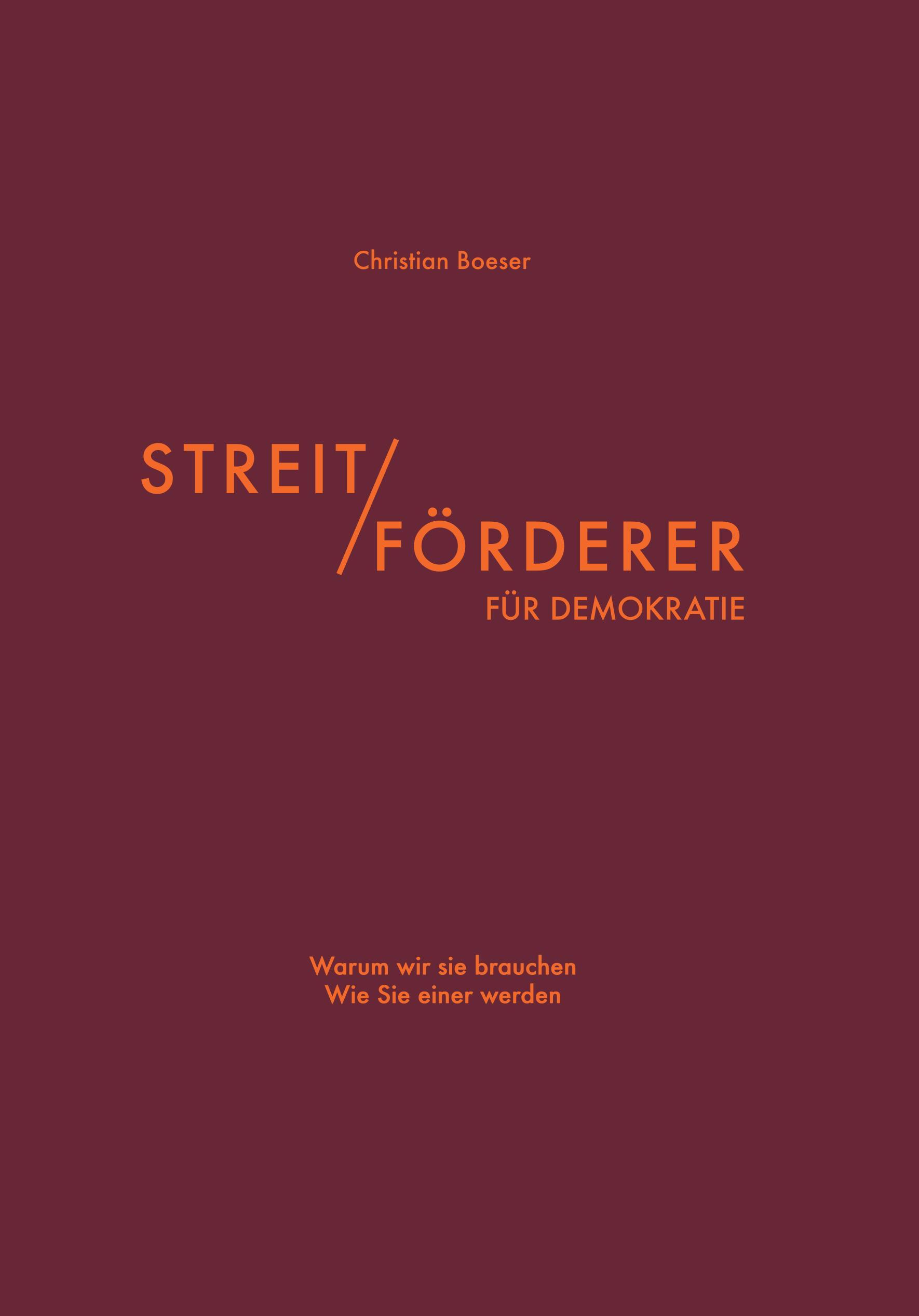 Vorderes Coverbild Streitförderer für Demokratie