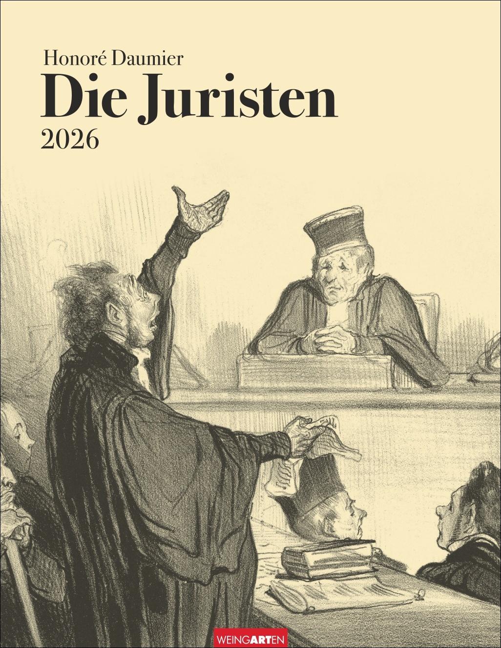 Vorderes Coverbild Honoré Daumier: Die Juristen Kalender 2026