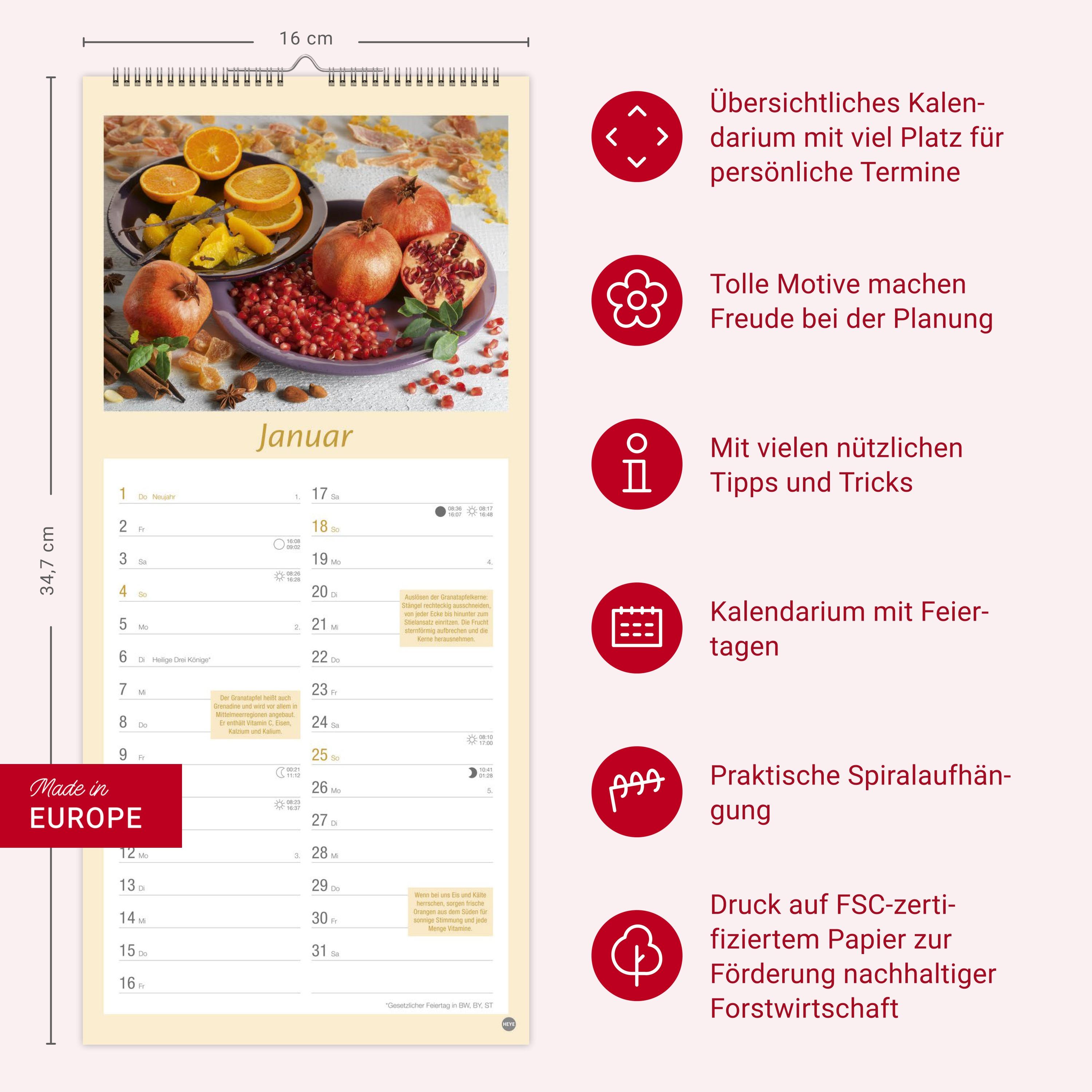 Beispielinhalt (Bild) Küchenplaner 2026