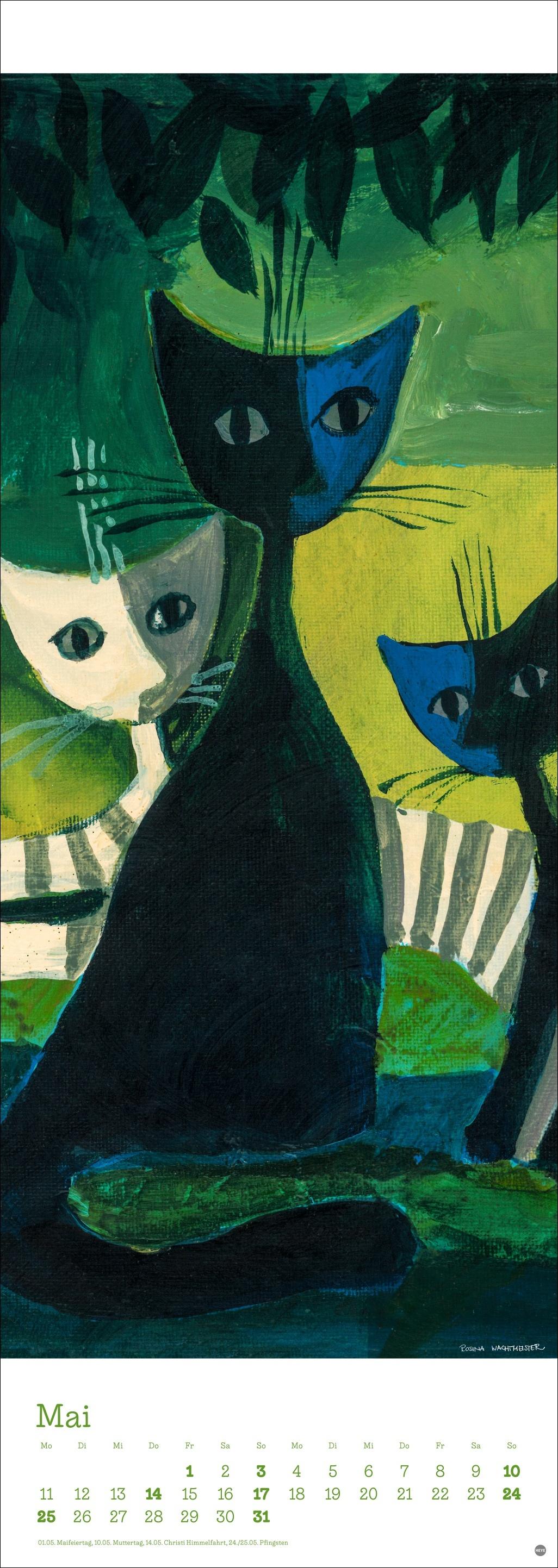 Beispielinhalt (Bild) Rosina Wachtmeister Vertical Kalender 2026