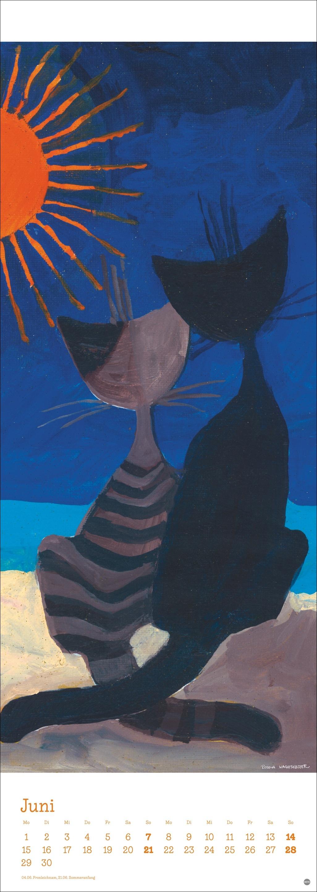 Beispielinhalt (Bild) Rosina Wachtmeister Vertical Kalender 2026