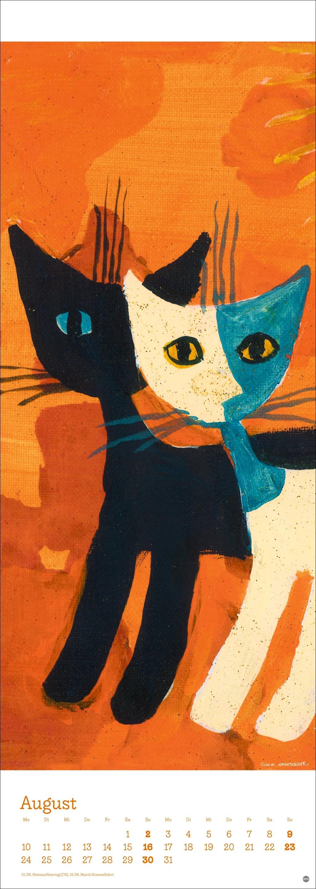 Beispielinhalt (Bild) Rosina Wachtmeister Vertical Kalender 2026