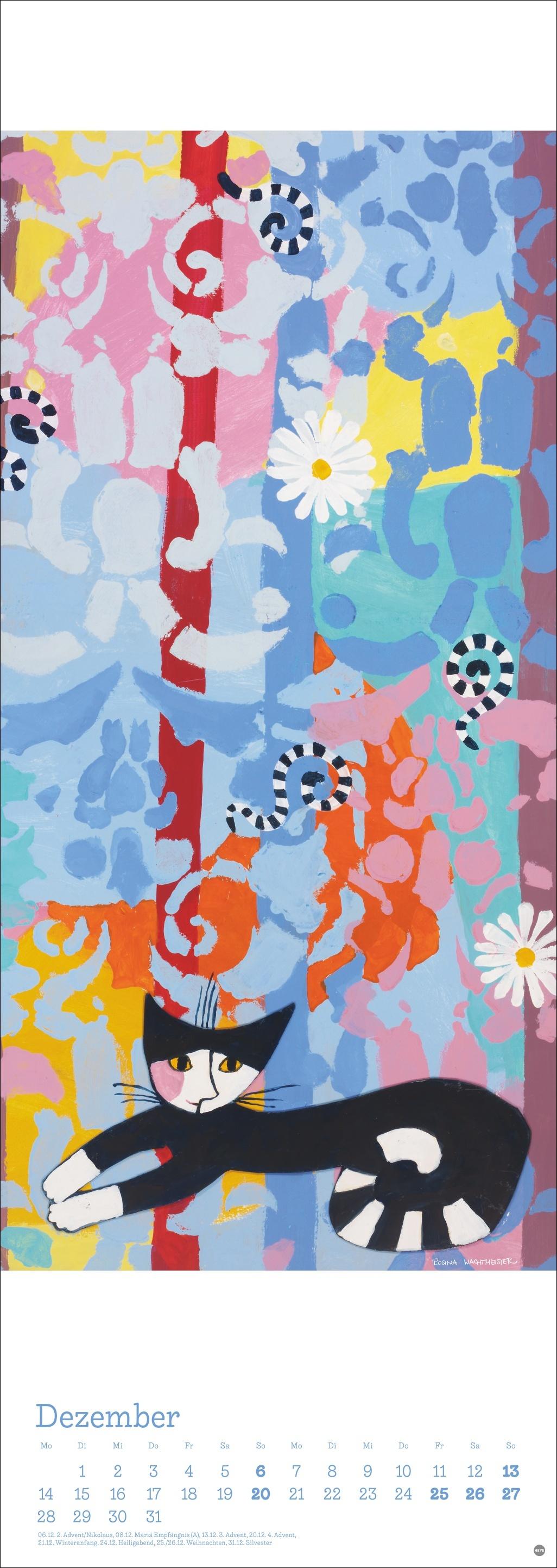 Beispielinhalt (Bild) Rosina Wachtmeister Vertical Kalender 2026