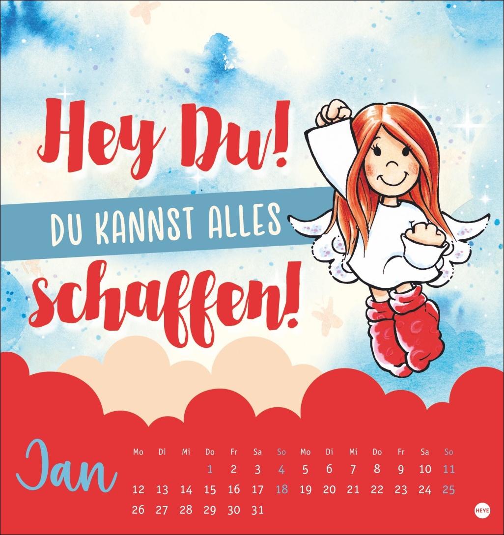 Beispielinhalt (Bild) Schutzengel Postkartenkalender 2026