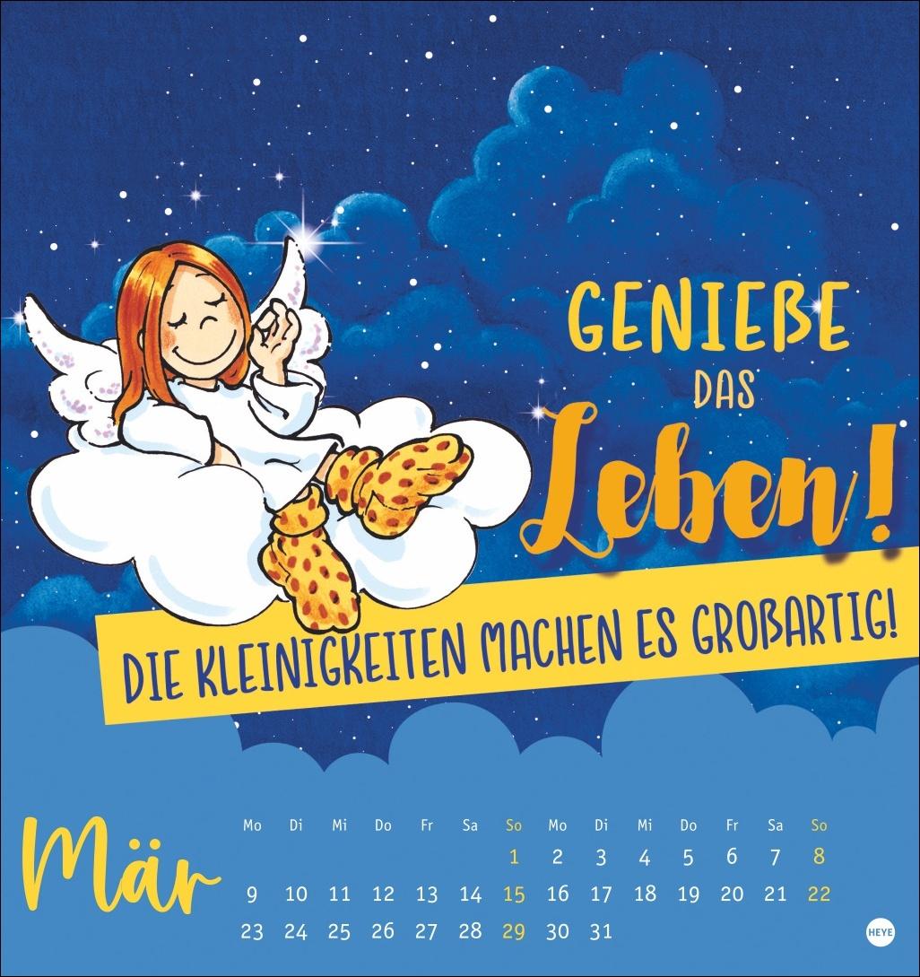 Beispielinhalt (Bild) Schutzengel Postkartenkalender 2026